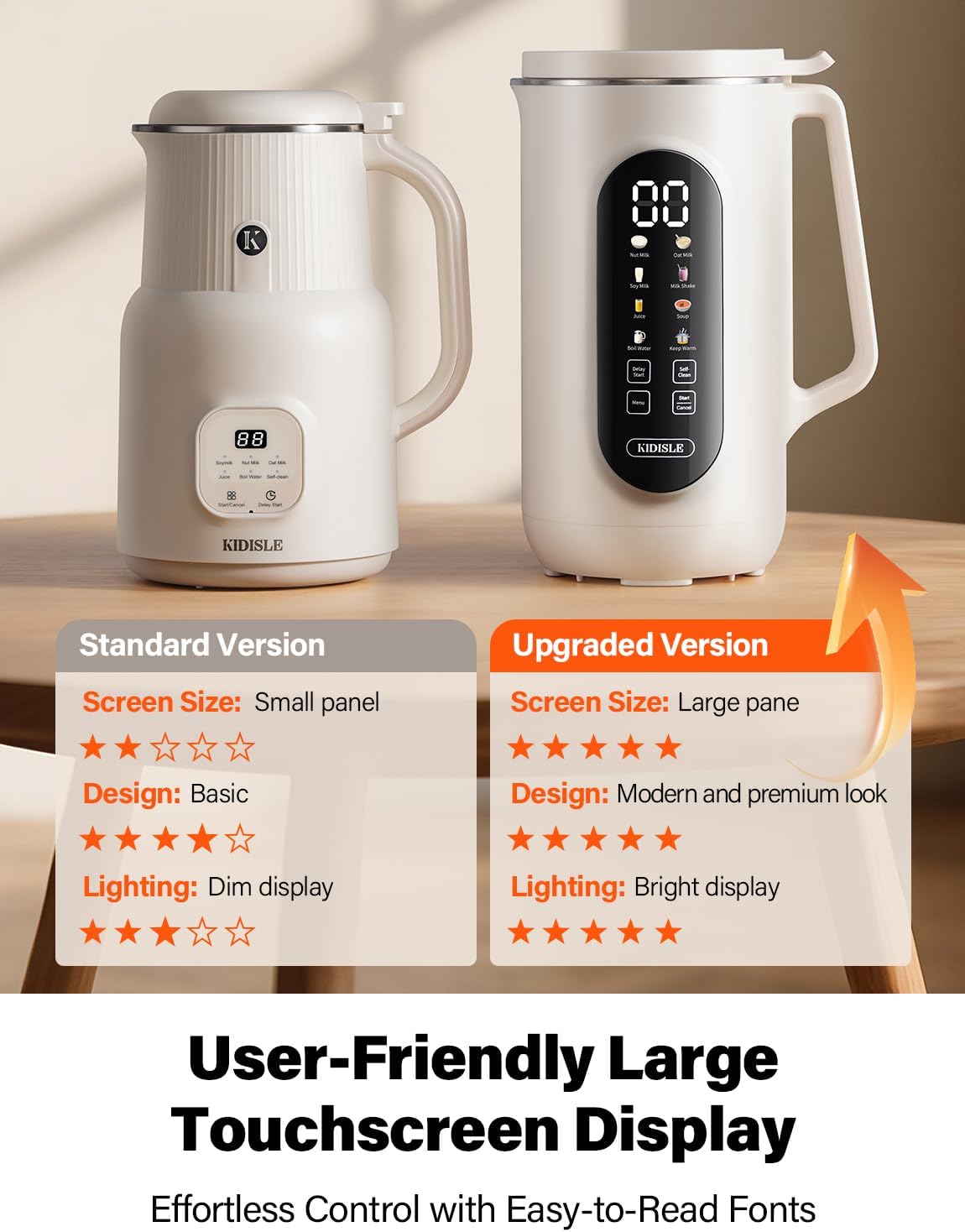 35oz Nut Milk Maker, 10-in-1 Multi-Function Blender with 12-Hour Delay Start, Self-Clean, Keep Warm, Perfect for Soy, Oat Milk, Soup & More – Ideal for Vegan & Lactose-Free Diets, Cream