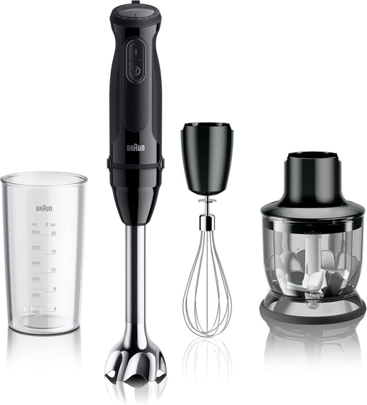 Braun MQ50202M MultiQuick 5 Vario Hand Blender, Black